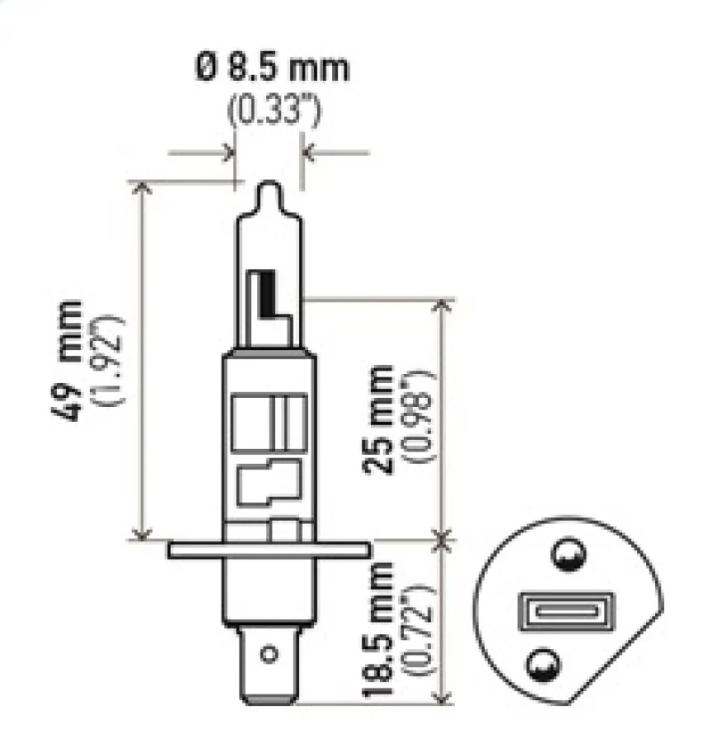 Hella Optilux H1 12V/55W XY Yellow Bulb - Image 27
