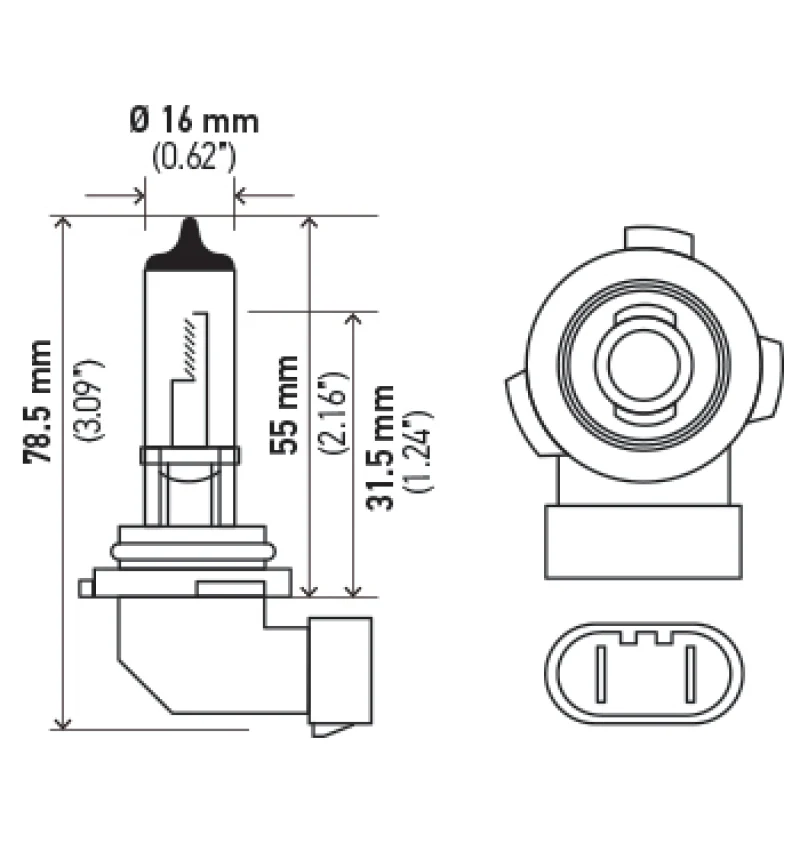 Hella Optilux H10 12V/42W XY Xenon Yellow Bulb - Image 30