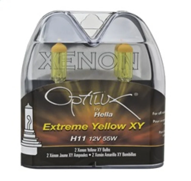 Hella Optilux H11 55W XY Extreme Yellow Bulbs (Pair) - Image 22