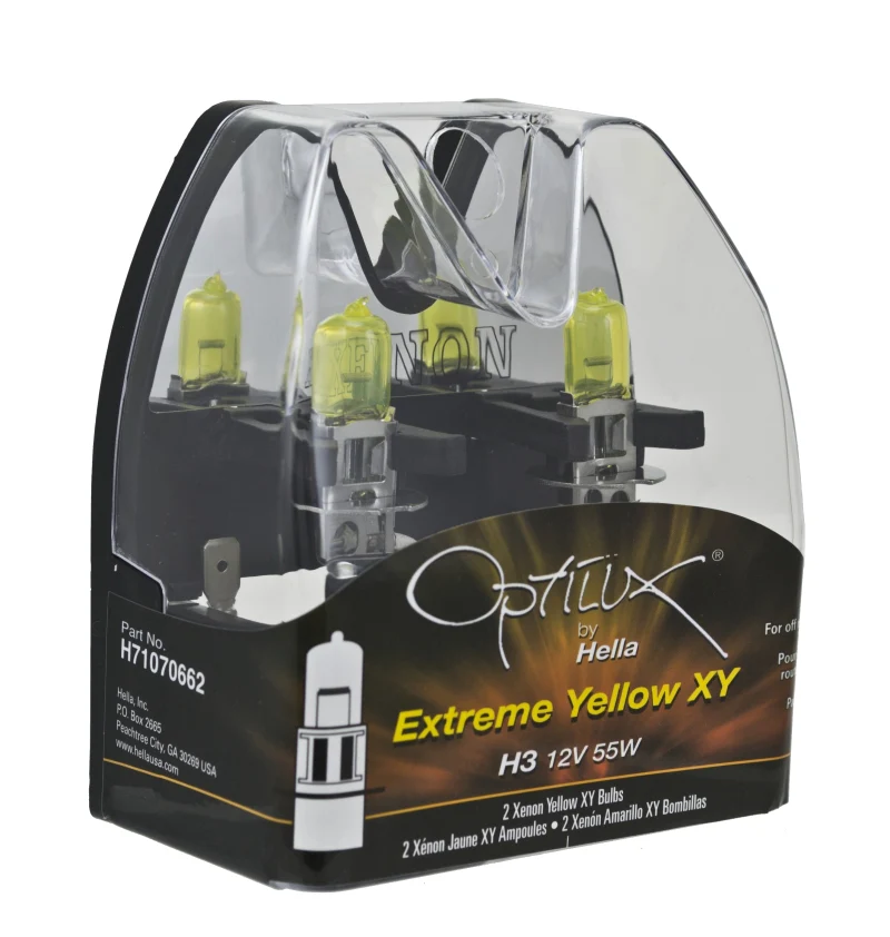 Hella Optilux H3 12V/55W XY Extreme Yellow Bulb - Image 14