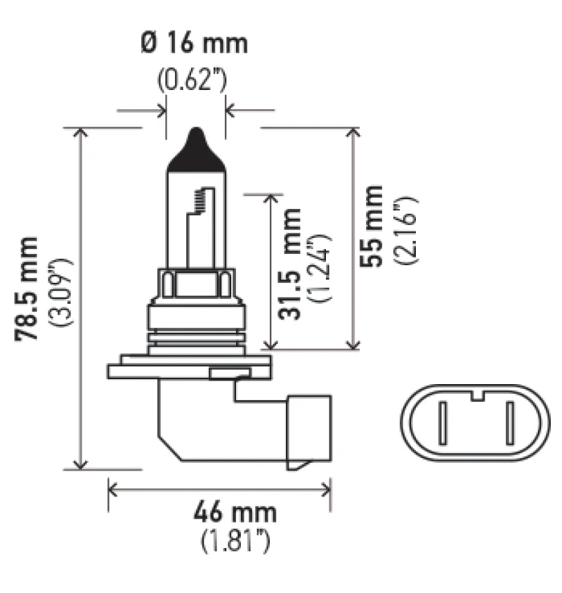 Hella Optilux HB4 9006 12V/55W XY Xenon Yellow Bulb - Image 11