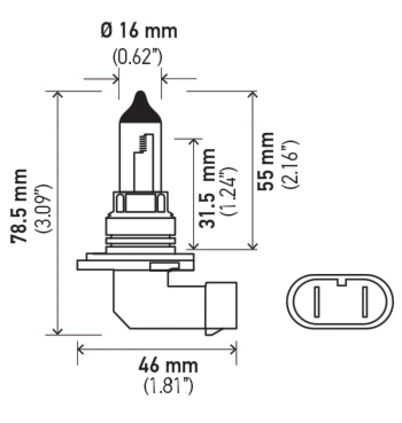 Hella Optilux HB4 9006 12V/55W XY Xenon Yellow Bulb - Image 19