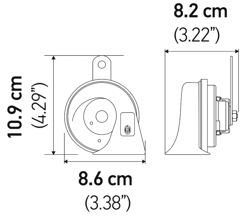 Hella Twin Trumpet Horn Kit 12V - Ford - Image 16