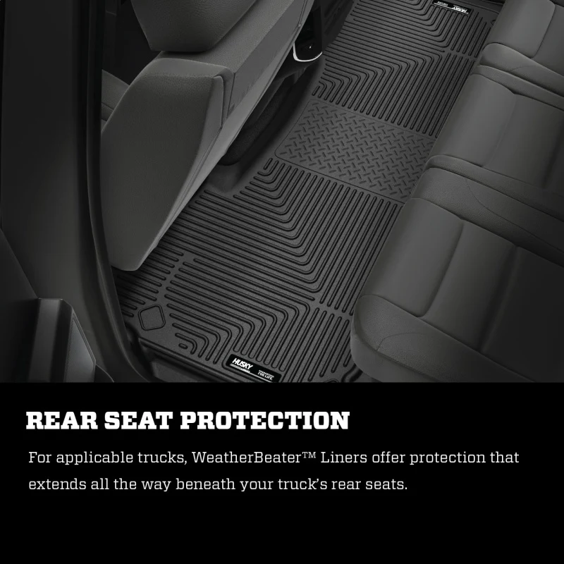 Husky Liners 03-12 Dodge Ram 1500/2500/3500 Series Regular/Quad Cab WeatherBeater Black Floor Liners - Image 6