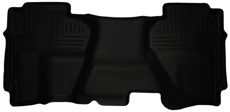 Husky Liners 07-13 Chevrolet Silverado 1500 Ext Cab WeatherBeater Black 2nd Seat Floor Liners - Image 2