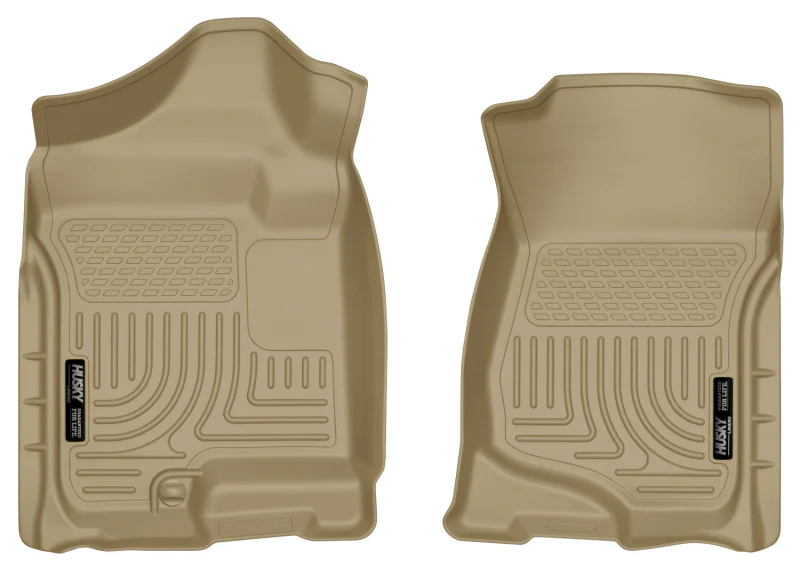 Husky Liners 07-14 Cadillac Escalade ESV/EXT Weatherbeater Tan Front Floor Liners - Image 2