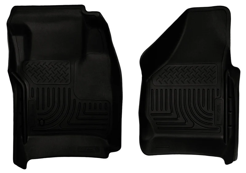 Husky Liners 08-10 Ford SuperDuty Regular/Super/Crew Cab WeatherBeater Black Floor Liners - Image 2