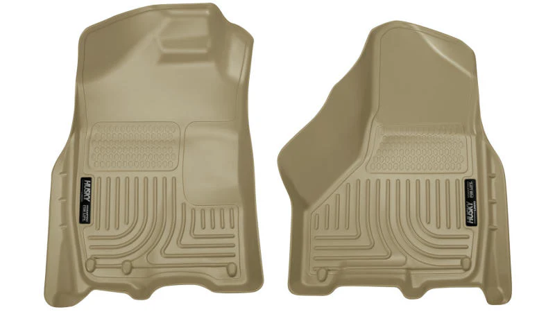 Husky Liners 09-10 Dodge Ram 1500/2500/3500 WeatherBeater Front Row Tan Floor Liners - Image 2