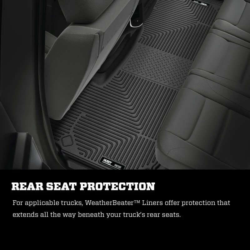 Husky Liners 09-10 Dodge Ram 1500 Ext Cab WeatherBeater Black 2nd Seat Floor Liners - Image 16