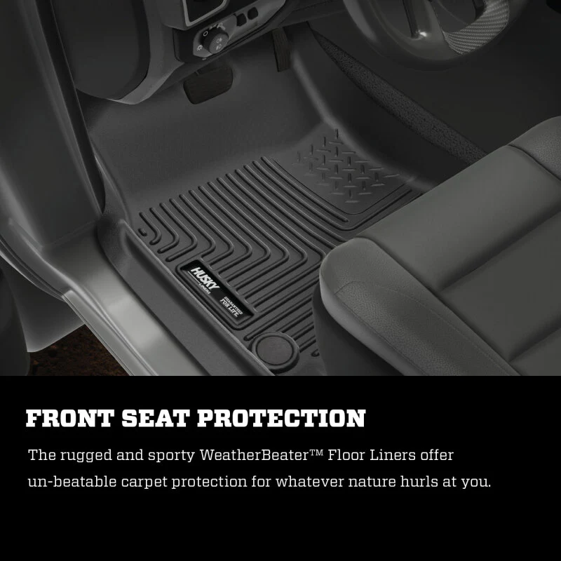 Husky Liners 09-12 Dodge Ram 1500 Quad Cab WeatherBeater Black Front & Second Seat Floor Liner - Image 16