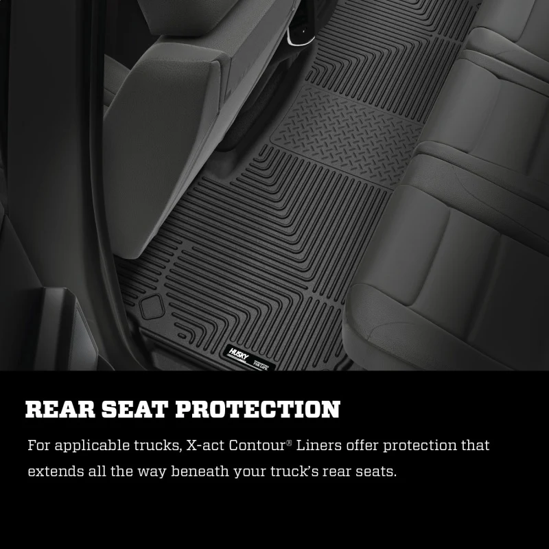 Husky Liners 10-12 Dodge Ram 1500/2500/3500 Crew/Mega Cab X-Act Contour Black Floor Liner (2nd Seat) - Image 8