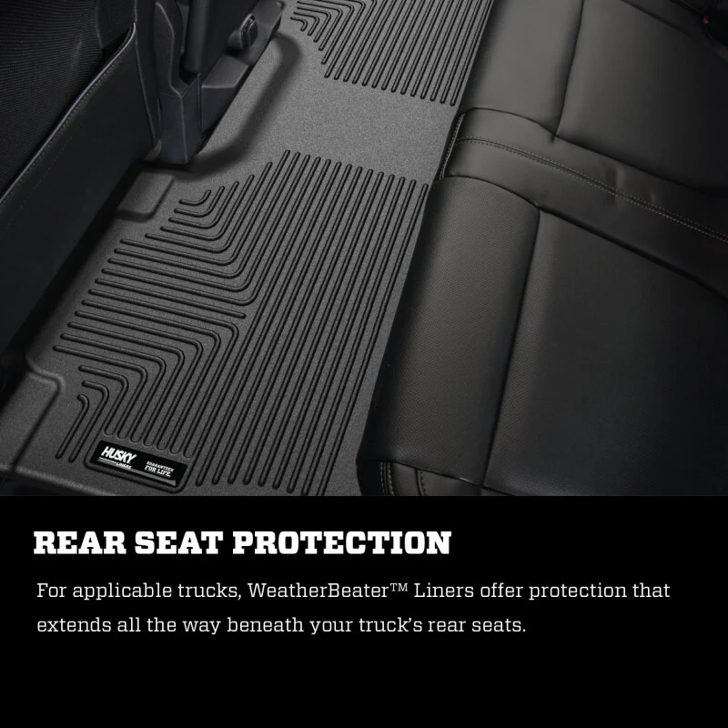 Husky Liners 11-12 Ford SD Crew Cab WeatherBeater Combo Black Floor Liners (w/o Manual Trans Case) - Image 18