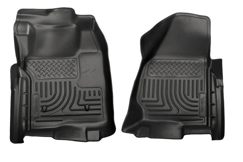 Husky Liners 11-12 Ford SuperDuty Regular Cab WeatherBeater Black Floor Liners - Image 2