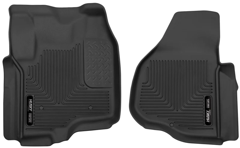 Husky Liners 12-13 F-250/F-350/F-450 Super Duty X-Act Contour Black Front Floor Liners - Image 2