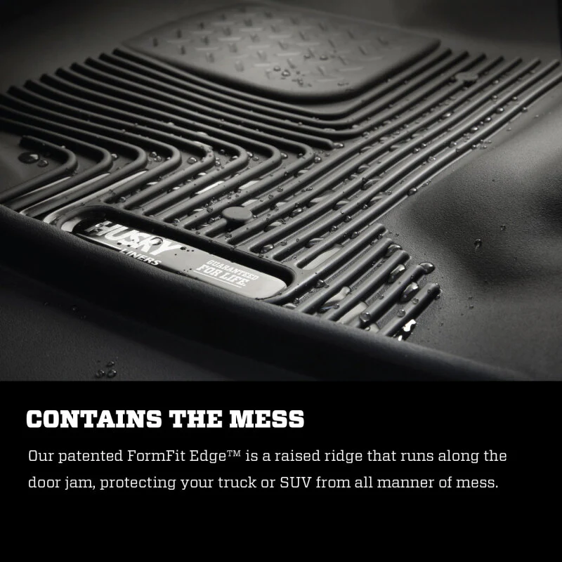 Husky Liners 14-15 Chevy Silverado Crew Cab X-Act Contour Black 2nd Row Floor Liners - Image 17