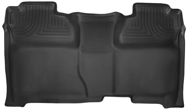 Husky Liners 14-15 Chevy Silverado Crew Cab X-Act Contour Black 2nd Row Floor Liners - Image 2