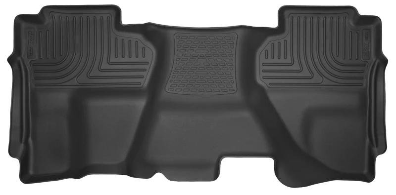 Husky Liners 14-15 Chevy Silverado Double Cab X-Act Contour Black 2nd Row Floor Liners - Image 2