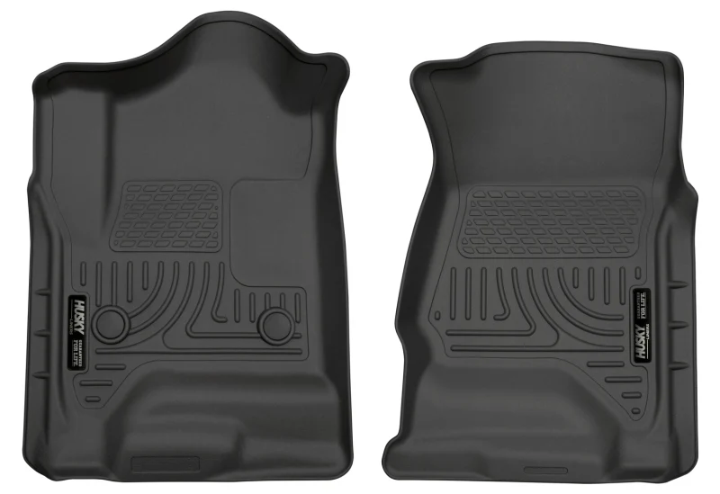 Husky Liners 14 Chevrolet Silverado 1500/GMC Sierra 1500 WeatherBeater Black Front Floor Liners - Image 2