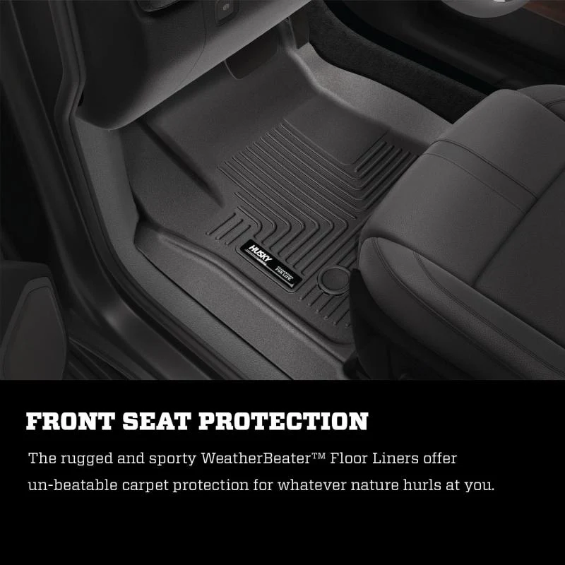 Husky Liners 14 Chevrolet Silverado/GMC Sierra WeatherBeater Tan Front & 2nd Seat Floor Liners - Image 8