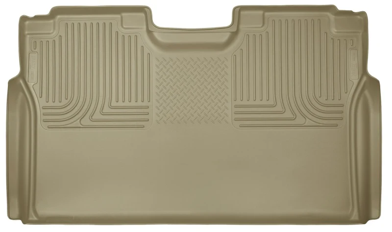 Husky Liners 15 Ford F-150 SuperCrew Cab WeatherBeater Tan 2nd Seat Floor Liner - Image 2