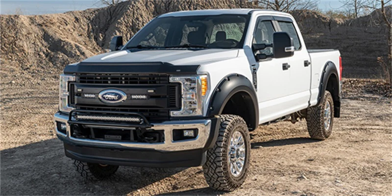 Husky Liners 17-22 Ford F-250/350/450/550 Super Duty Aeroskin II Low Profile - Tex. Black - Image 2