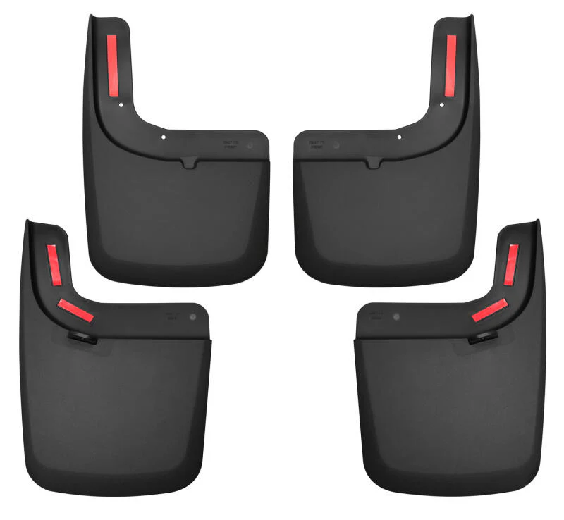Husky Liners 17 Ford F-250 Super Duty / F-350 Super Duty Front and Rear Mud Guards (w/ Flares) Black - Image 2