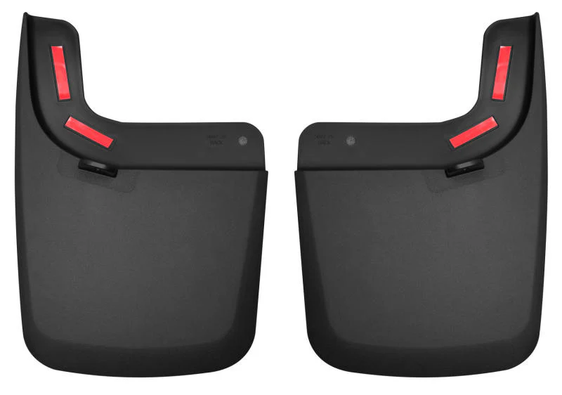 Husky Liners 17 Ford F-250 Super Duty / F-350 Super Duty Rear Mud Guards (w/ Flares) Black - Image 2
