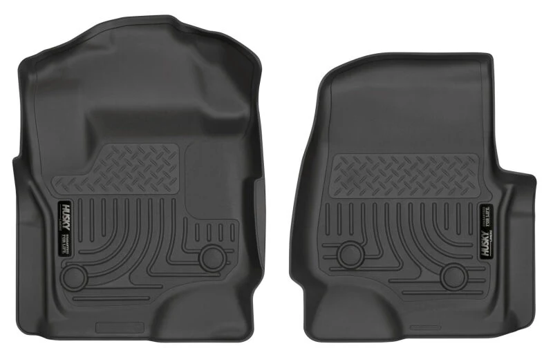 Husky Liners 17 Ford F-250 Super Duty SuperCab WeatherBeater Black Floor Liners - Image 2
