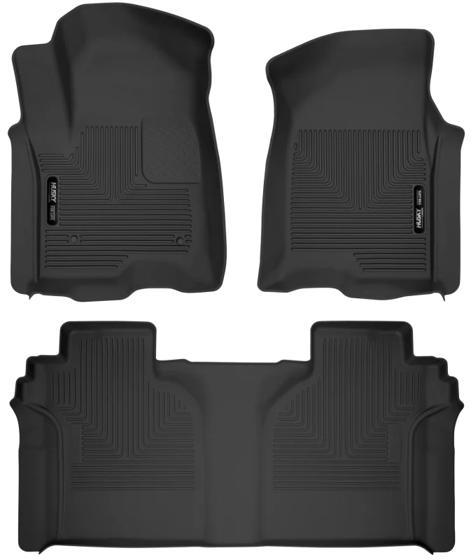 Husky Liners 19-23 Chevrolet Silverado 1500 CC X-Act Contour Front & Second Seat Floor Liners - Image 2