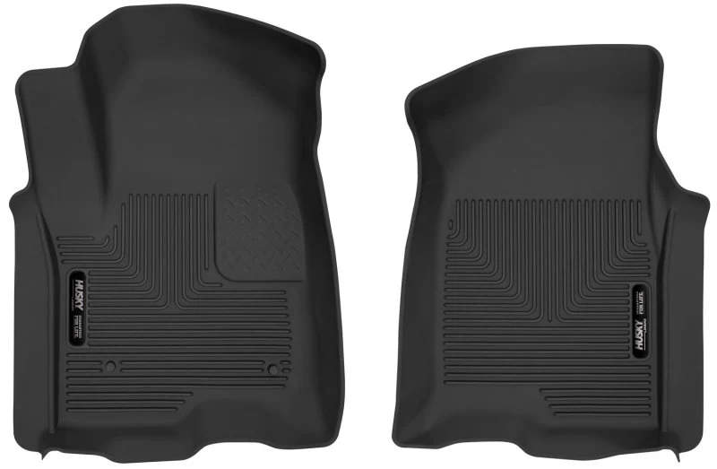 Husky Liners 19-23 Chevy Silverado 1500 Crew Cab/Double Cab X-Act Contour Front Black Floor Liners - Image 2