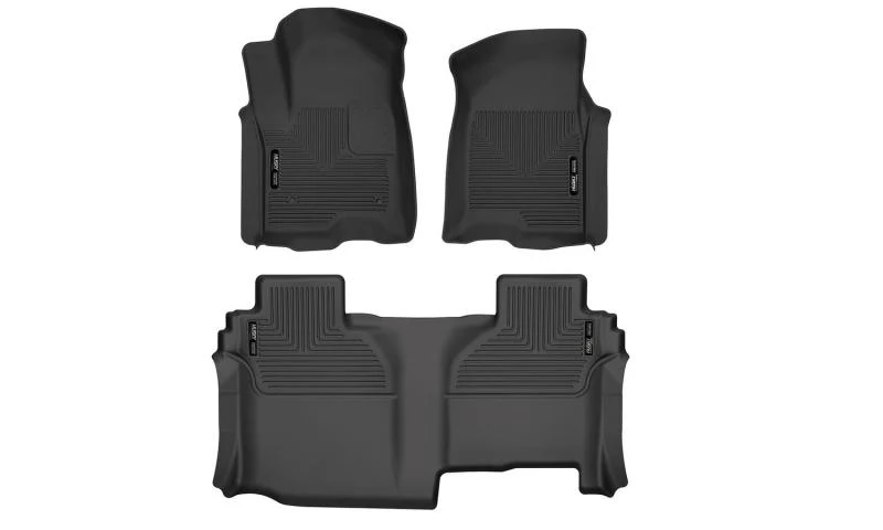 Husky Liners 19-24 Chevy Silverado1500/GMC Sierra1500 X-Act Front + 2nd Seat Floor Liner Set-Black - Image 2