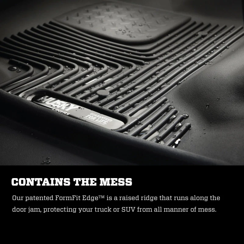 Husky Liners 19-24 Chevy Silverado1500/GMC Sierra1500 X-Act Front + 2nd Seat Floor Liner Set-Black - Image 4