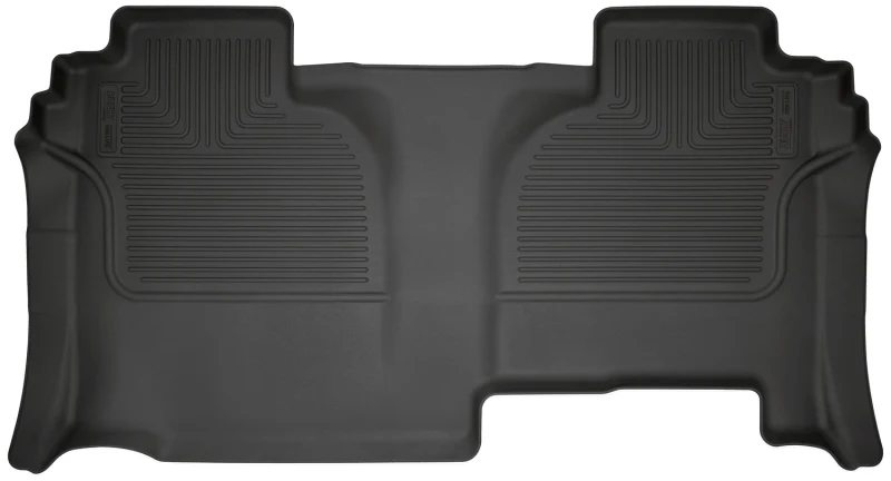 Husky Liners 20-24 Chevrolet Silverado 2500/3500HD DC WeatherBeater 2nd Seat Black Floor Liners - Image 2