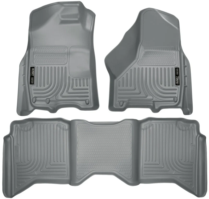 Husky Liners 2012 Dodge Ram 1500/2500/3500 Crew Cab WeatherBeater Combo Gray Floor Liners - Image 2