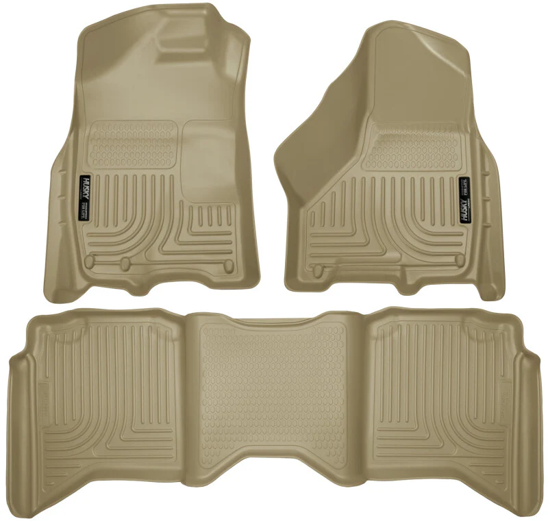 Husky Liners 2012 Dodge Ram 1500/2500/3500 Crew Cab WeatherBeater Combo Tan Floor Liners - Image 2