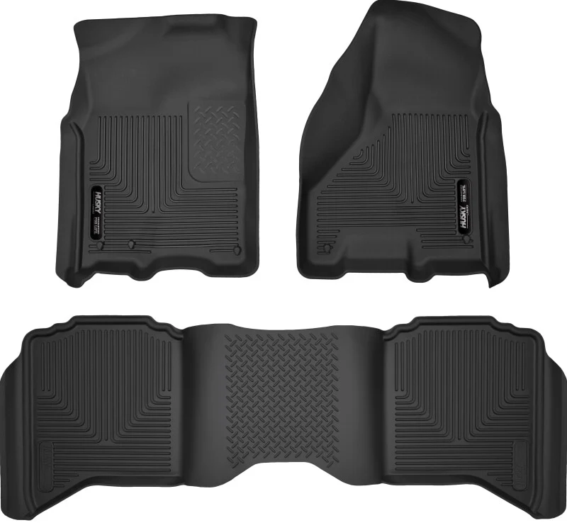 Husky Liners 2012 Dodge Ram 1500/2500 Crew Cab WeatherBeater Combo Black Floor Liners - Image 2