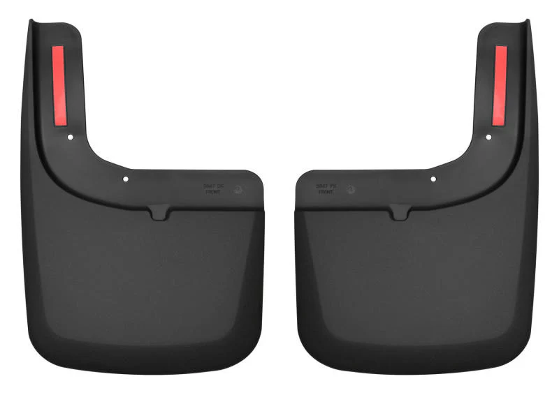 Husky Liners 2017 Ford F-250 / F-350 Super Duty Black Front Mud Guards (w/Flares) - Image 2