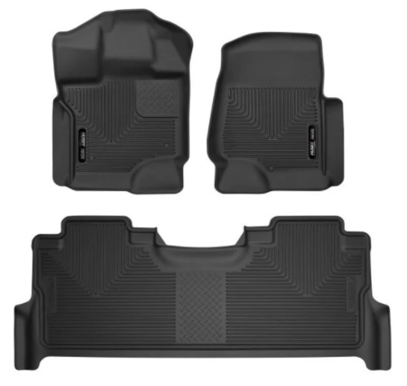 Husky Liners 2017 Ford F-250 Super Duty Crew Cab X-Act Contour Black Front & Rear Floor Liners - Image 21