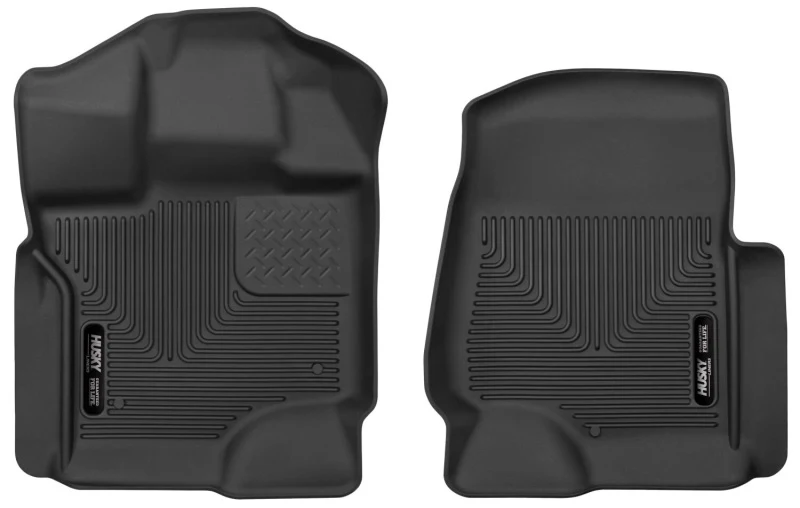 Husky Liners 2017 Ford Super Duty (Crew Cab / Super Cab) WeatherBeater Black Front Floor Liners - Image 2