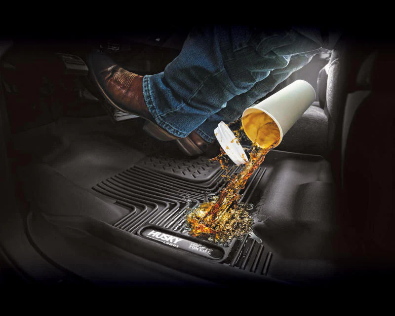 Husky Liners 99-07 Ford F-250 Super Duty Crew Cab X-act Contour Front Floor Liners (Black) - Image 8