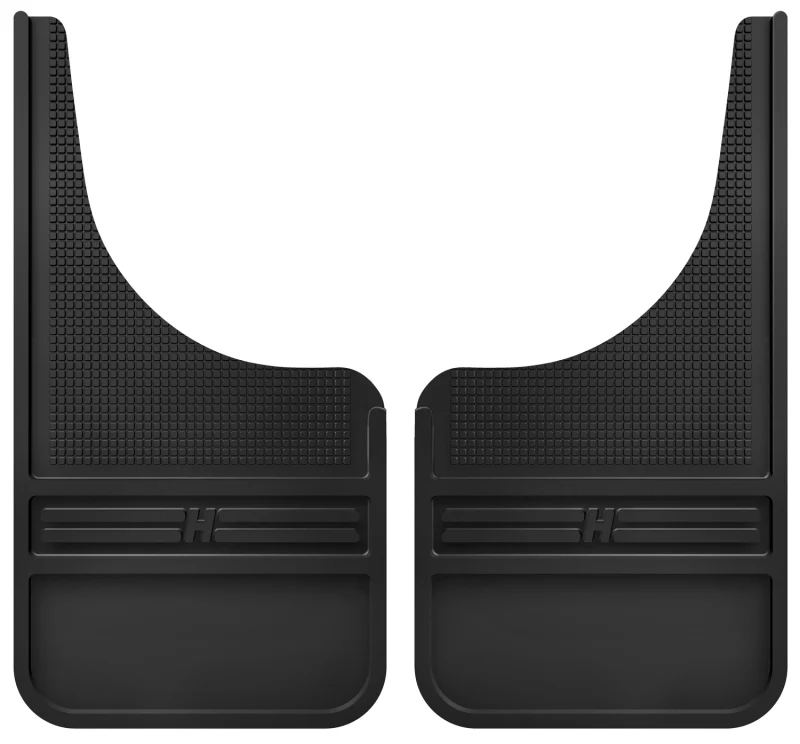 Husky Liners Universal 12in Wide Black Rubber Front Mud Flaps w/o Weight - Image 2