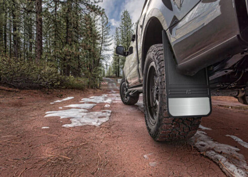 Husky Liners Universal 12in Wide Black Rubber Front Mud Flaps w/o Weight - Image 3