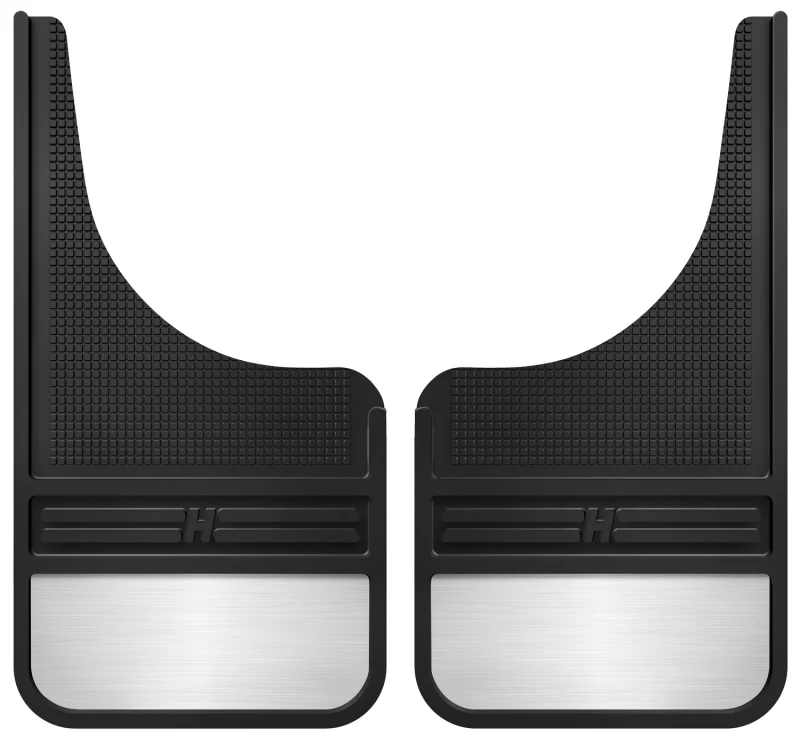 Husky Liners Universal 12in Wide Black Rubber Front Mud Flaps w/ Weight - Image 2