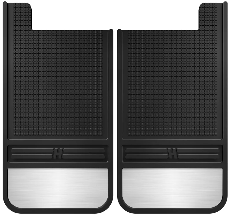 Husky Liners Universal 12in Wide Black Rubber Rear Mud Flaps w/ Weight - Image 2