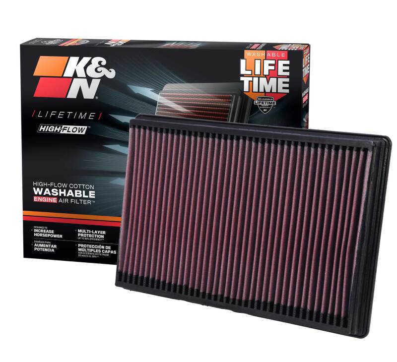 K&N 02-10 Dodge Ram 1500/2500/3500 3.7/4.7/5.7L Drop In Air Filter - Image 16