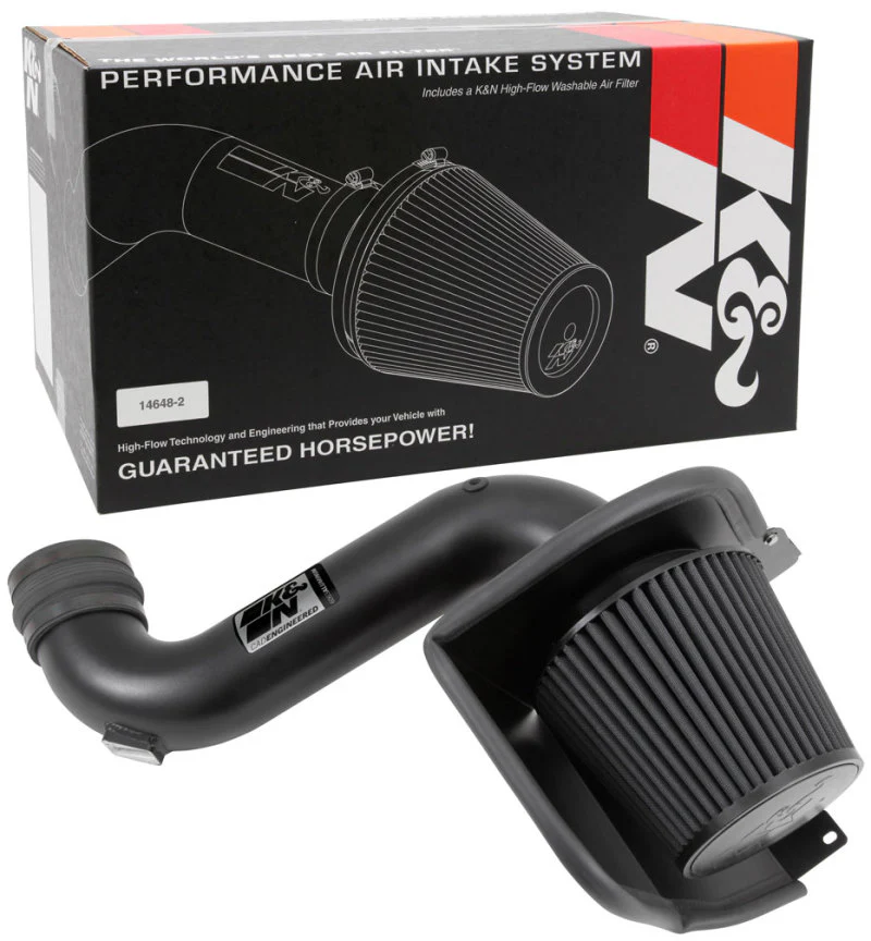 K&N 07-10 GMC Sierra 2500/3500 6.6L V8 Blackhawk Performance Intake Kit - Image 14