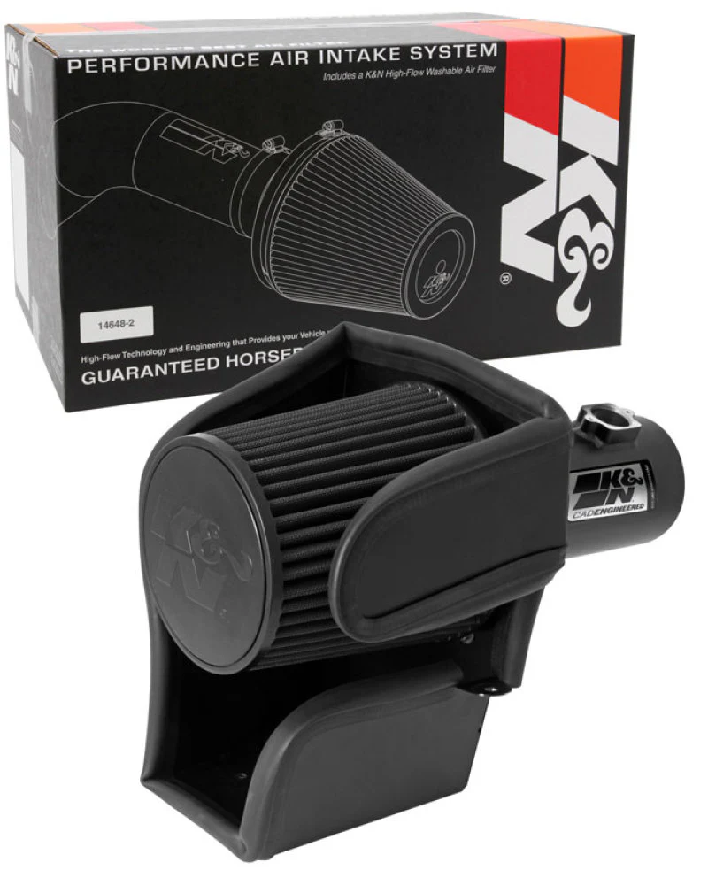 K&N 08-10 Ford F250/F350/F450/F550 Super Duty 6.4L V8 DSL Black Performance Intake Kit - Image 15