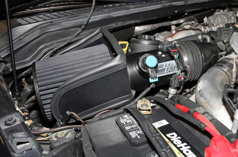 K&N 08-10 Ford F250/F350/F450/F550 Super Duty 6.4L V8 DSL Black Performance Intake Kit - Image 3