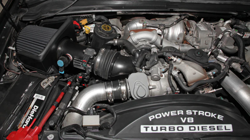 K&N 08-10 Ford F250/F350/F450/F550 Super Duty 6.4L V8 DSL Black Performance Intake Kit - Image 4