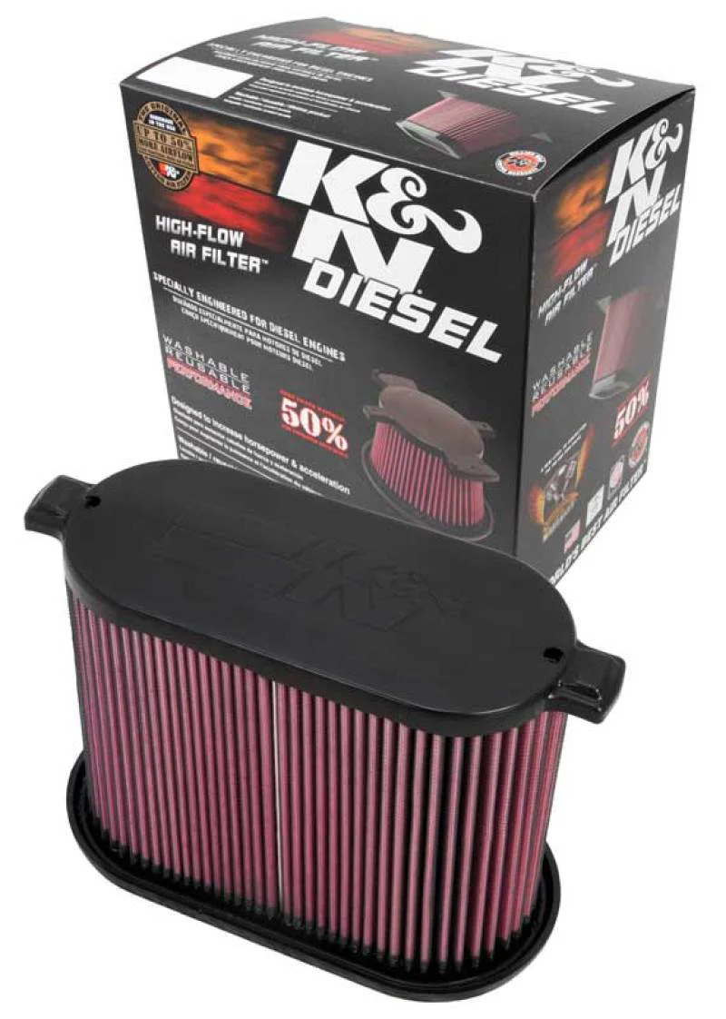 K&N 08-10 Ford F250 Super Duty 6.4L Drop In Air Filter - Image 4